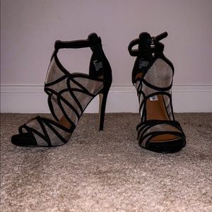Mesh and black here Steve Madden heels - size 6.5